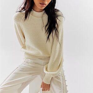 Free People Balloon Sleeve Sweater